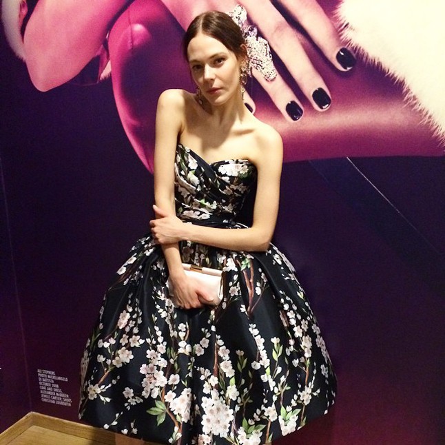 Rajzák Kinga a Vogue Italia partiján