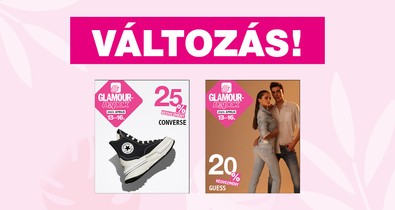 Változás a Converse és Guess kuponoknál!