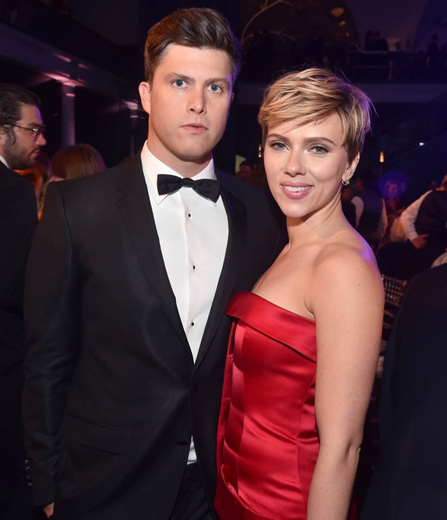 Scarlett Johansson és Colin Jost első közös gálájukon