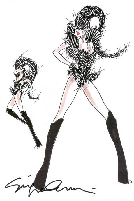 Lady Gaga, Armani, turné