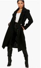 Hosszú, fekete kabát BOOHOO- 17 440 Ft- boohoo.com