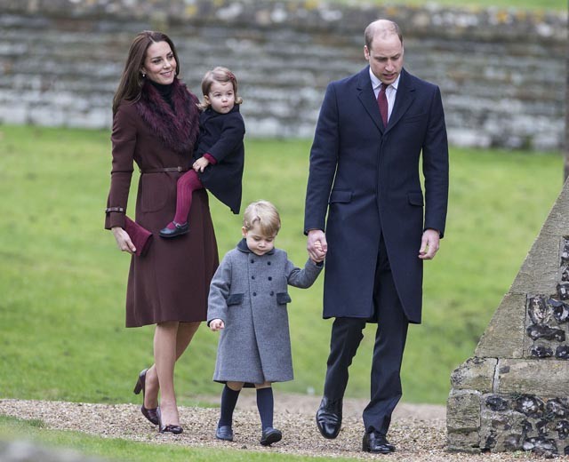 Kate Middleton, Vilmos és a gyerekek karácsonykor