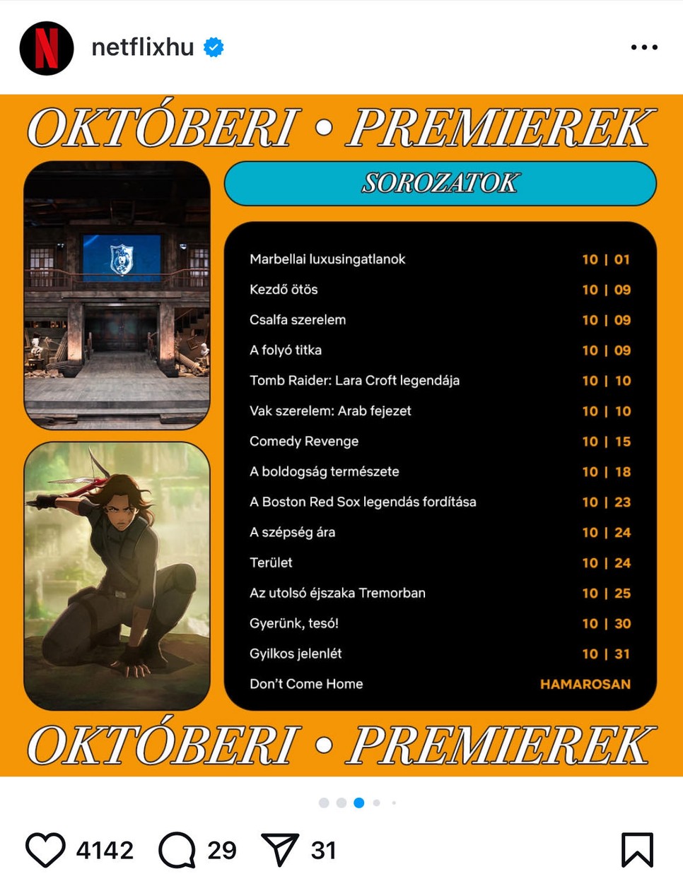 Izgalmas újdonságok is várnak rád októberben