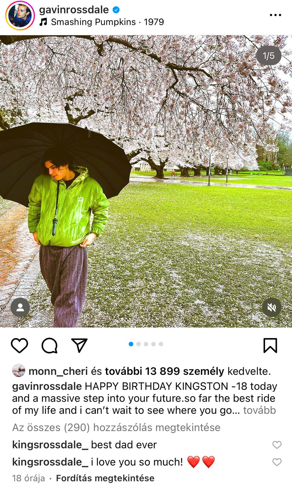 18 éves lett Gavin Rossdale és Gwen Stefani fia