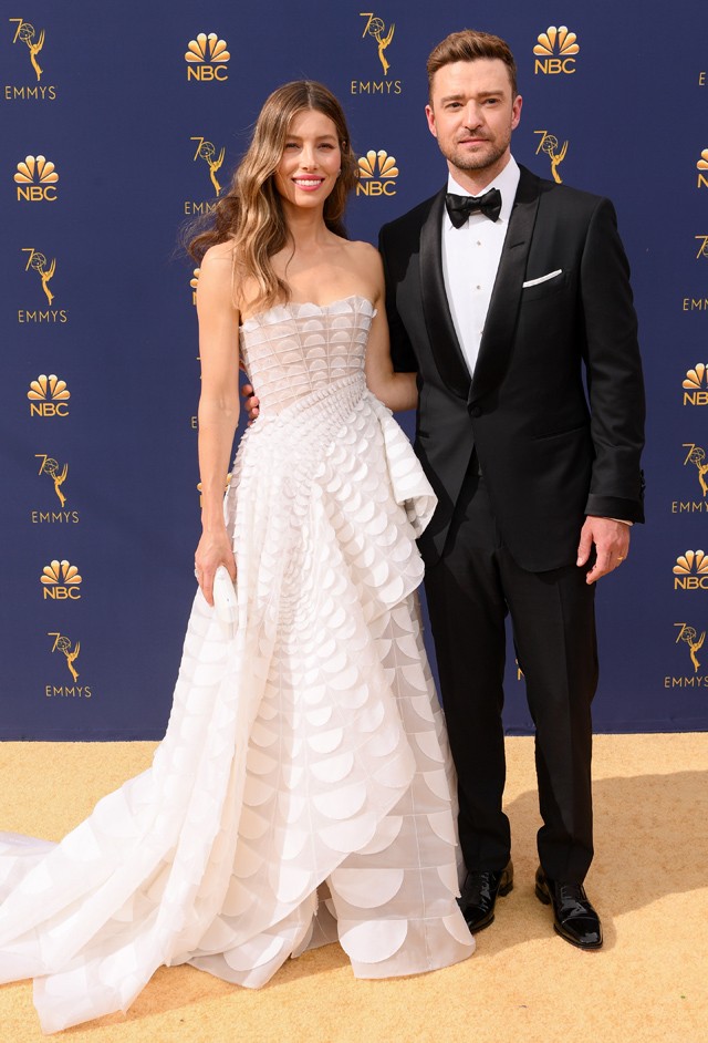Jessica Biel és Justin Timberlake úgy érkeztek az Emmy gálára, mintha ez lett volna a második esküvőjük