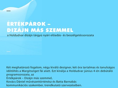 Értékpárok - Dizájn más szemmel