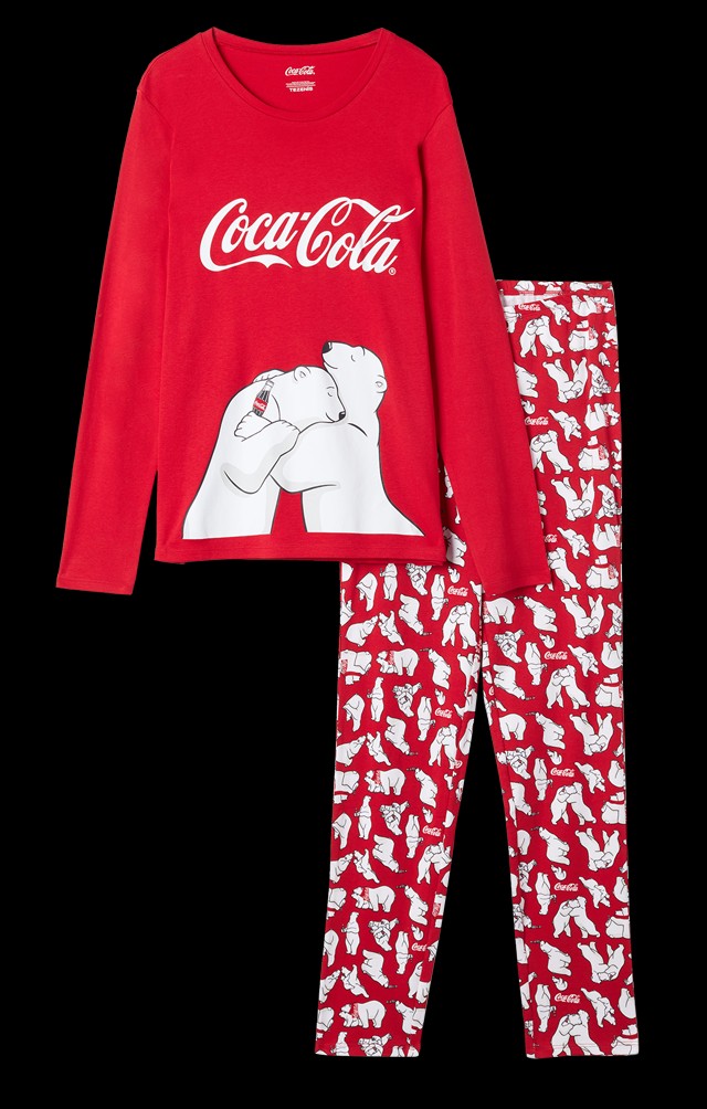 Coca Cola Mintás Hosszú Pamut Pizsama 8.990 Ft