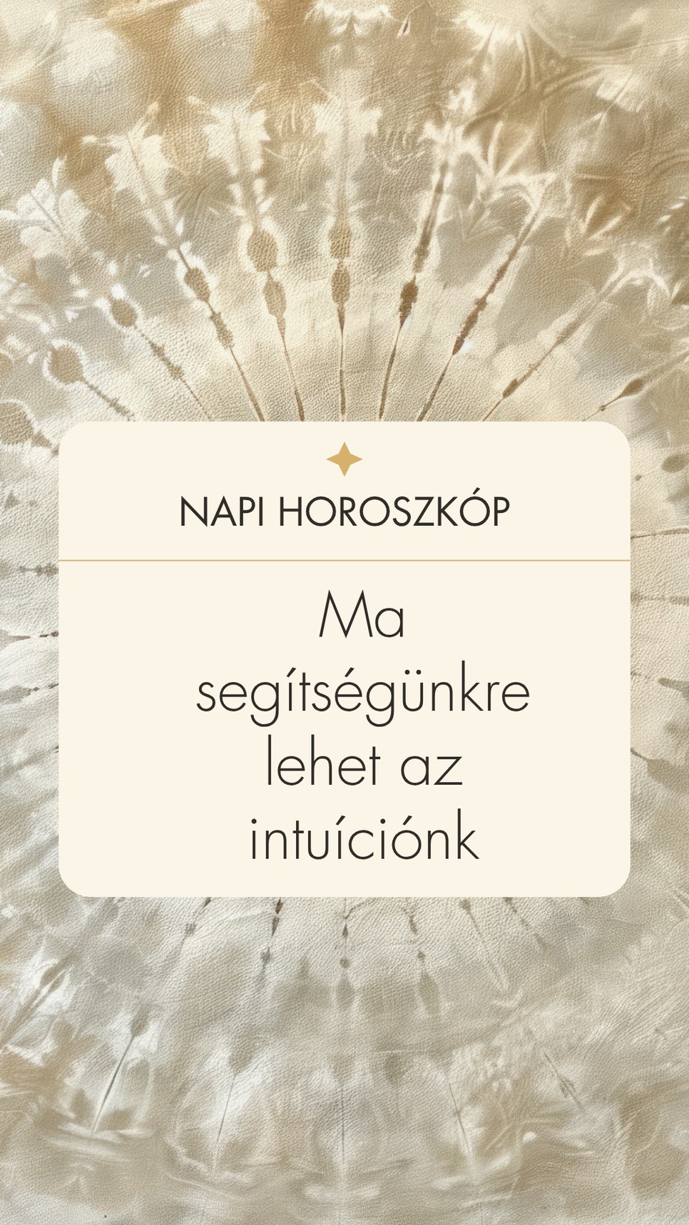 Napi horoszkóp: hallgassunk a megérzéseinkre 