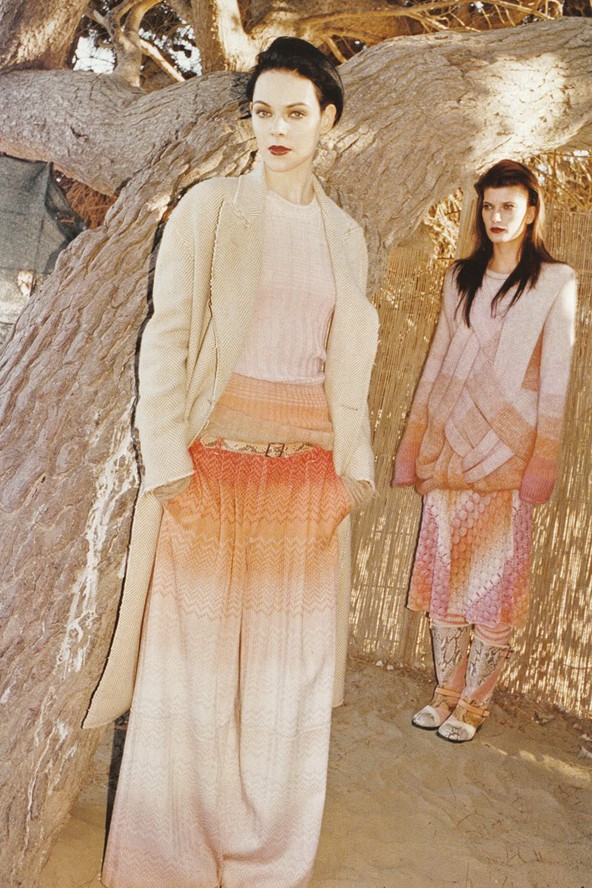 Rajzák Kinga és Valerija Kelava a Missoni egyik kampányában