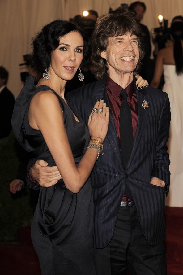 L`Wren Scott és Mick Jagger a tavalyi Met gálán
