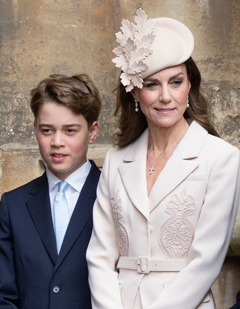 Katalin hercegné már csak fél fejjel magasabb György hercegnél