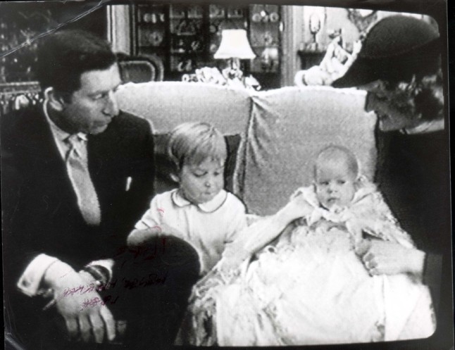 A királyi család 1984-ben a BBC hivatalos karácsonyi műsorában.