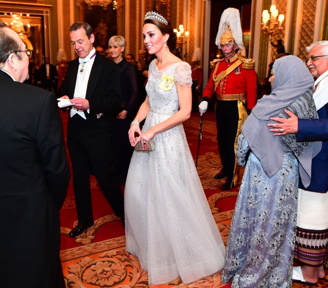 Kate Middleton egy Jenny Packham ruhában