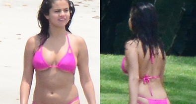 Selena Gomez falatnyi bikiniben a tengerparton!