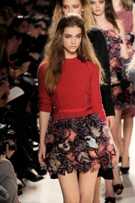 Palvin Barbara 2010-ben, a Nina Ricci kifutóján