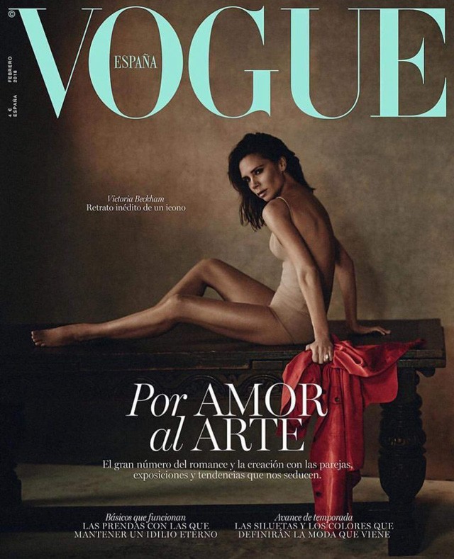 Victoria Beckham a spanyol Vogue 2018-as címlapján 