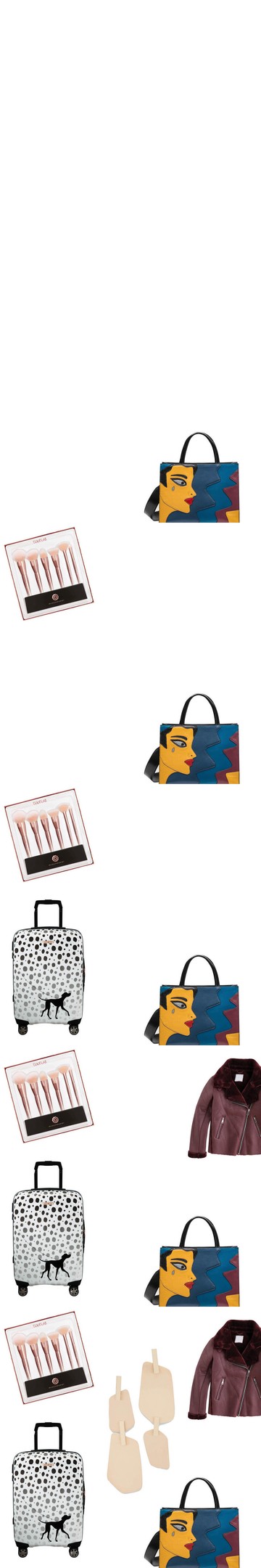 Bőrtáska KAZAR 88990 Ft, Sminkecset szett DOUGLAS ACCESSORIES 6990 Ft, Bőrönd SAMSONITE 49990 Ft, Dzseki SPRINGFIELD 24995 Ft, Fülbevaló COS 9000 Ft