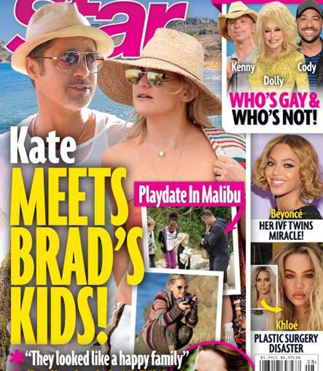 Többször címlapsztori a Kate Hudson és Brad Pitt-románc