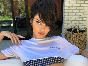 Kendall Jenner-t mindenki imádja ebben a kockás fürdőruciban!