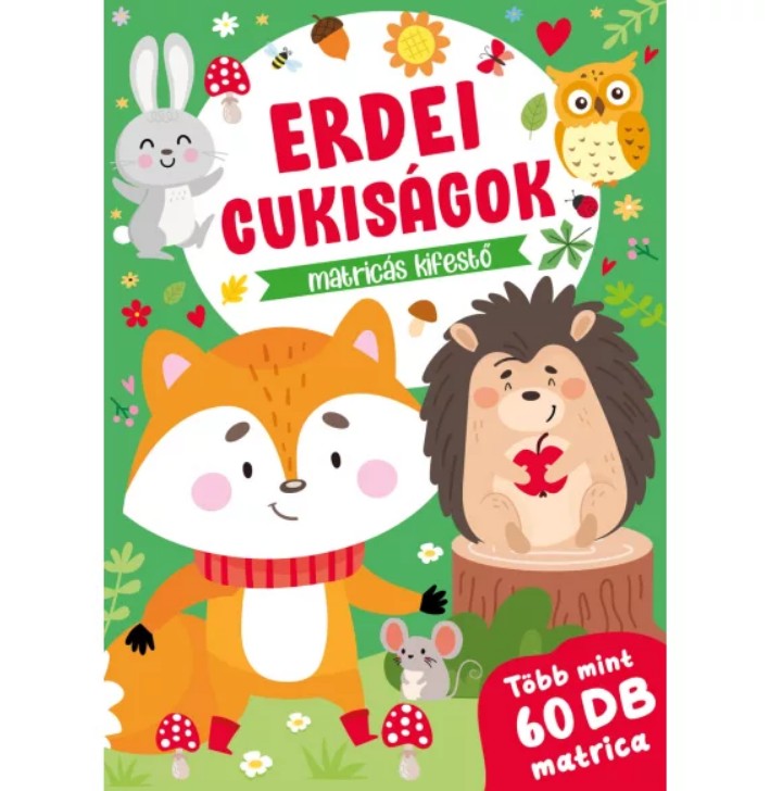 Erdei cukiságok matricás kifestő 1399 Ft, GLAMOUR-kuponnal, 30% kedvezménnyel 979 Ft a szalaykonyvek.hu weboldalon