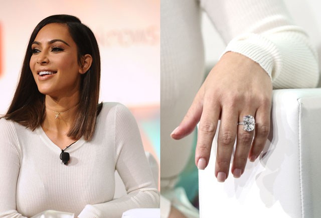 5. Kim Kardashian Gyűrű értéke: 5,5 millió ausztrál dollár - kb. 1,2 milliárd Ft