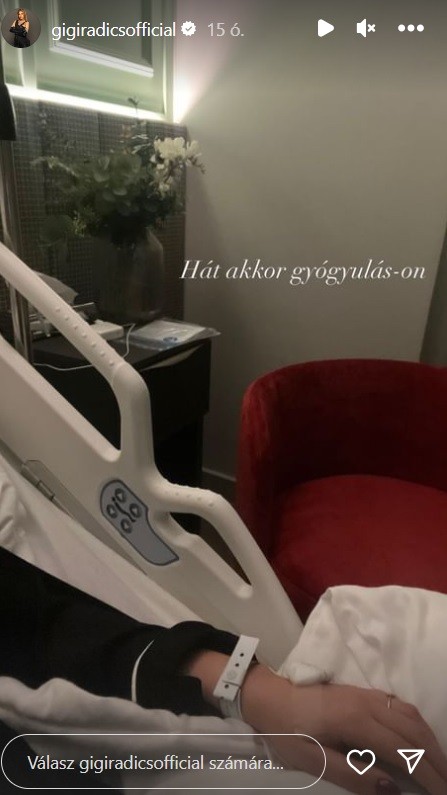 Radics Gigi kórházba került