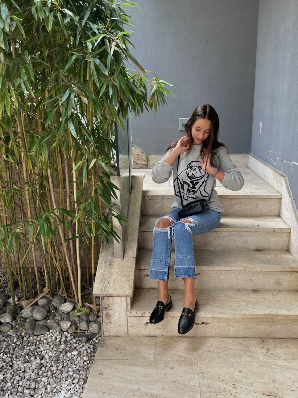 Babanaszi Dafni ma a kedvenc farmerét vette fel