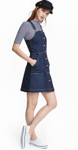 Kantáros farmerruha H&M - Akciós ár: 4490 Ft Eredeti ár: 8990 Ft- hm.com