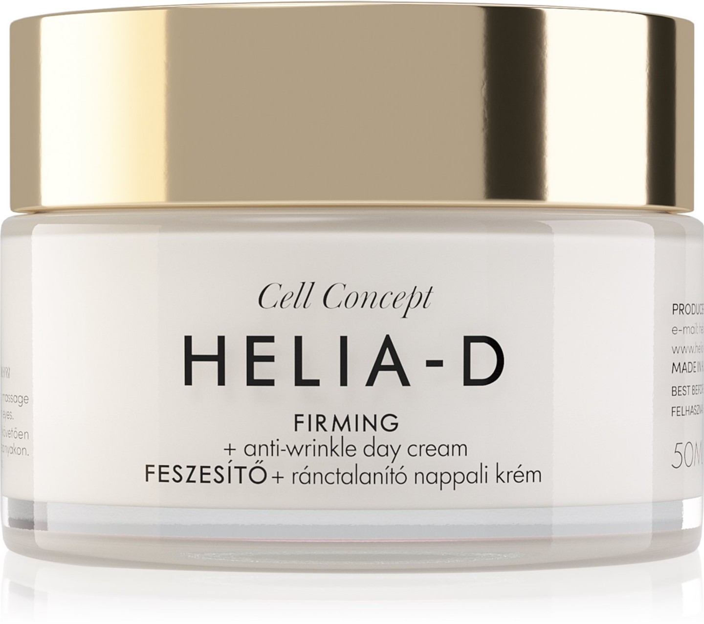 Cell Concept sejtmegújító + ránctalanító nappali krém 55+ HELIA-D 4999 Ft/50 ml (99,98 Ft/1 ml) a Rossmann üzleteiben GLAMOUR kuponnal, online és a mobilapplikáción keresztül 30% kedvezménnyel 3499,3 Ft