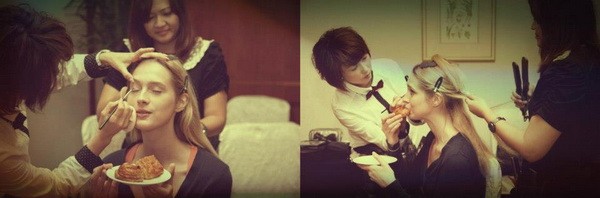 Néha nem könnyű összeegyeztetni a fotózást az étkezéssel