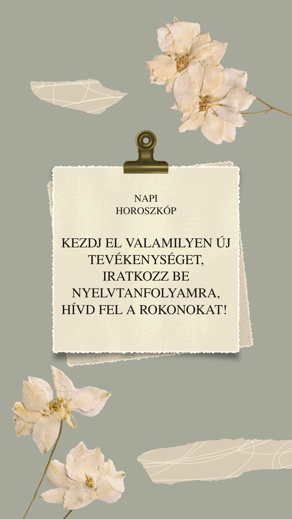 Egy kis emlékeztető a napi horoszkóp szerint