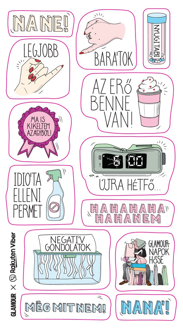 Üzenj a legvagányabb matricákkal: töltsd le a Viber x GLAMOUR új stickerjeit