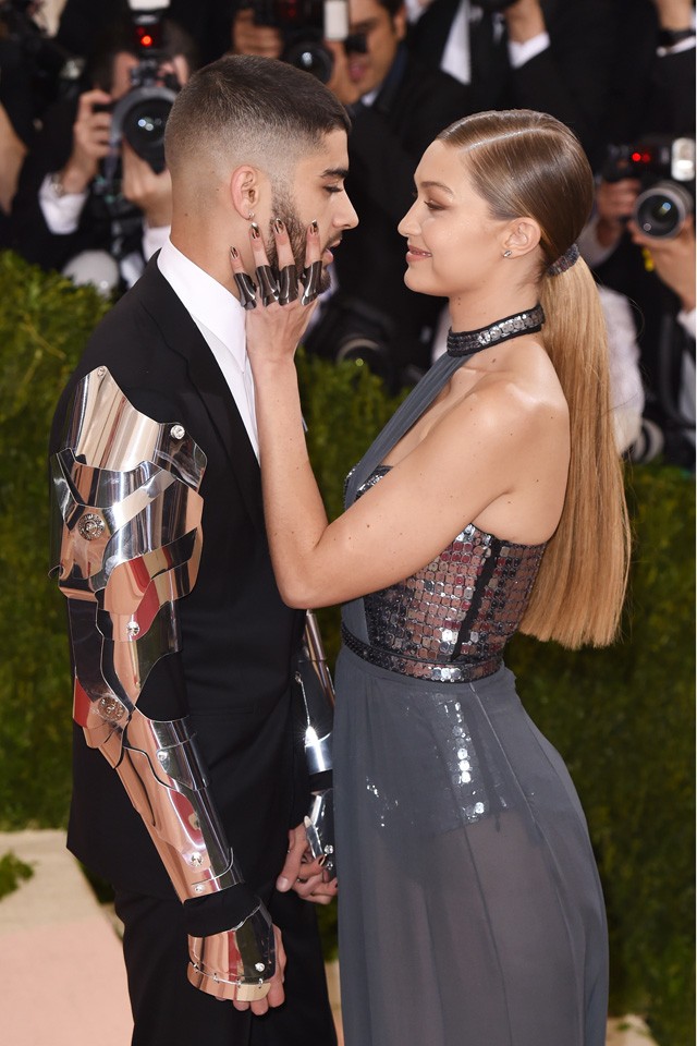 gigi hadid, zayn malik, met