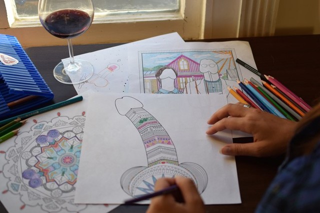 pénisz, felnőtt színező, pen15 club, kifestő, színező, fütyi , indiegogo, kampány, nemi szerv