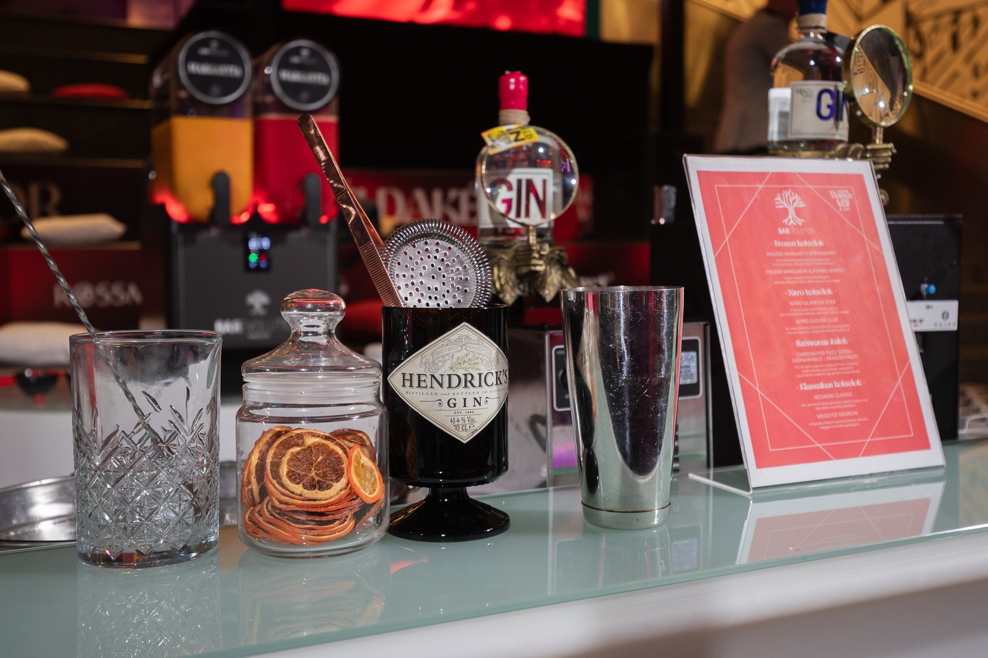 Minden italkülönlegességet profi bártenderek készítettek