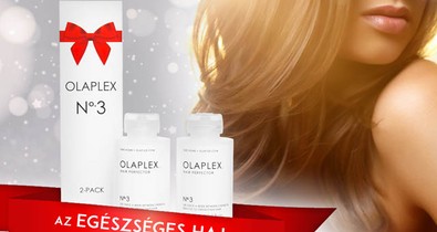 Karácsonyi ajándéktipp: díszdobozos OLAPLEX No.3 a mindig egészséges hajért!