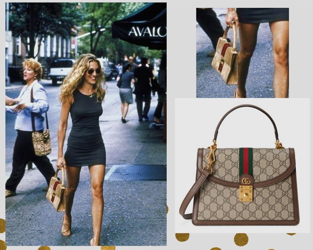 Carrie a kiegészítők terén sem spórolt. Ez a Gucci táska azóta már egy kicsit máshogy fest, de az ára nem lett kevesebb. Jelenleg 1980 euróért vásárolhatjuk meg, ami kb. 713 ezer forint.