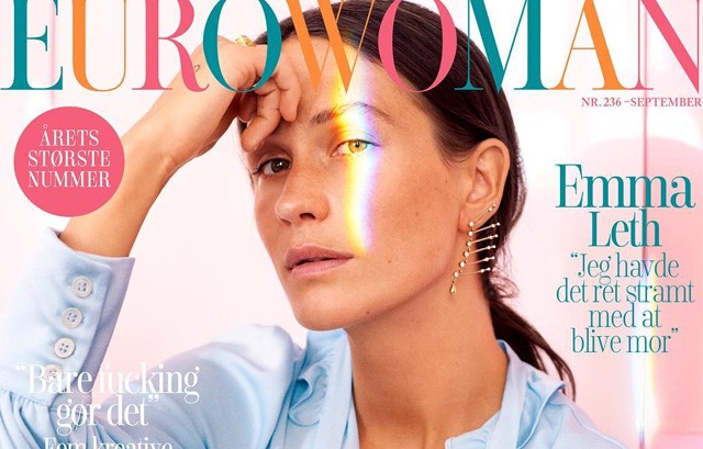 Emma Leth az Eurowoman címlapján