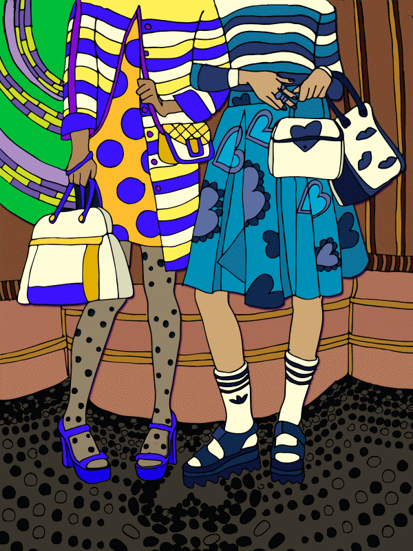 Divatkifestő, Glamour, Vogue, kifestő, színezés, gif, divatfotó, divatszerkesztő, Pintér Judit, Kökény Nikoletta, photoshop, divat