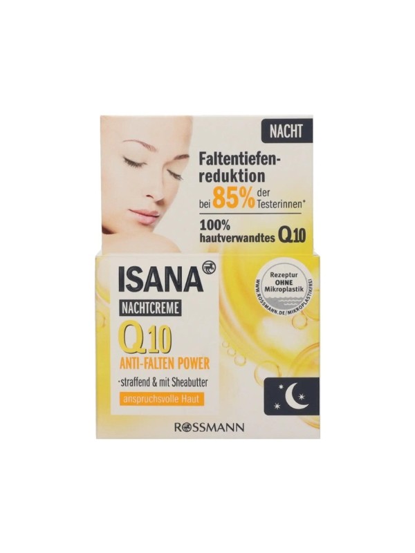 Q10 LSF15 revitalizáló éjszakai arckrém ISANA 1399 Ft/50 ml (27,98 Ft/1 ml) a Rossmann üzleteiben és online, GLAMOUR kuponnal, 20% kedvezménnyel 1119,2 Ft 