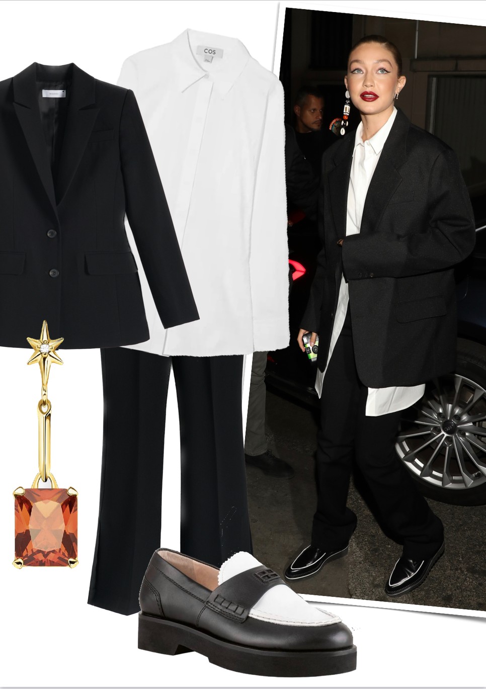 Viseld a fekete blézer nőies kiegészítőkkel!