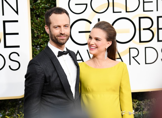 Natalie Portman Benjamin Millepied megszületett, baba, kislány
