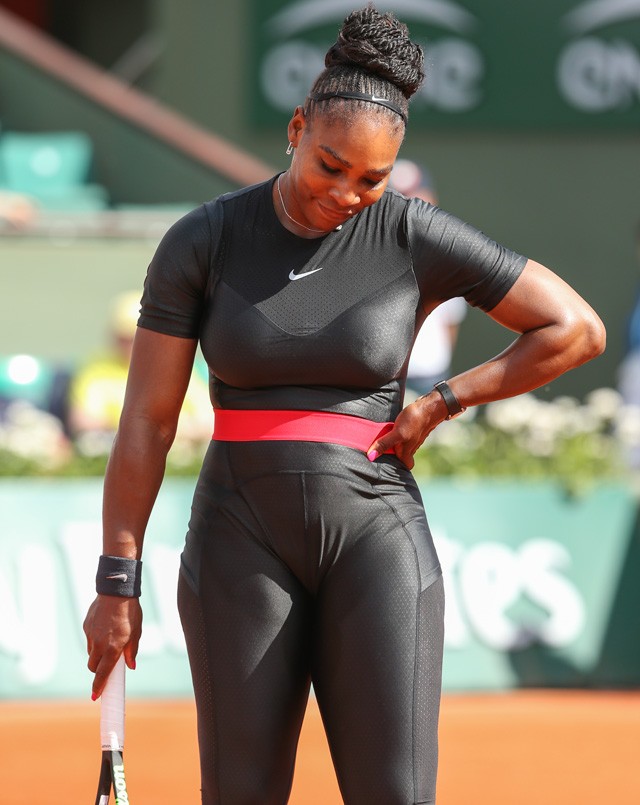 Serena Williams a Roland Garros tenisztornán