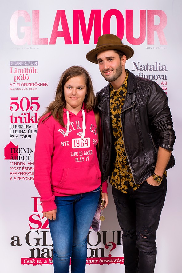 Király Viktor a GLAMOUR és az ARÉNA Pláza közös Stylistversenyén