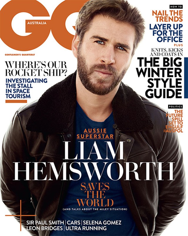 liam hemsworth, gq australia