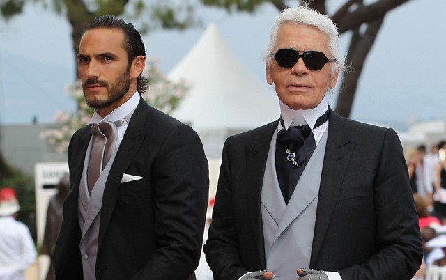 Karl Lagerfeld és Sebastien Jondeau