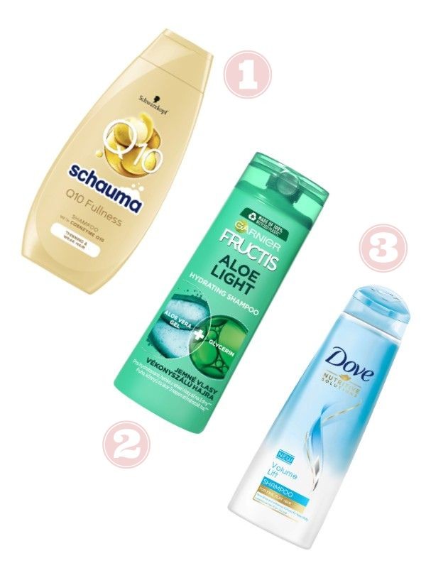 1. Q10 sampon vékonyszálú hajra SCHAUMA 996 Ft/400 ml (2,49 Ft/1 ml) az Emag üzleteiben és online, GLAMOUR kuponnal, 25% kedvezménnyel 747 Ft 2. Fructis sampon vékonyszálú hajra GARNIER 1149 Ft/250 ml (4,59 Ft/1 ml) az Emag üzleteiben és online, GLAMOUR kuponnal, 33% kedvezménnyel 769,83 Ft 3. Volume Lift sampon vékonyszálú hajra DOVE 1229 Ft/400 ml (3,07 Ft/1 ml) az Emag üzleteiben és online, GLAMOUR kuponnal, 30% kedvezménnyel 860,3 Ft