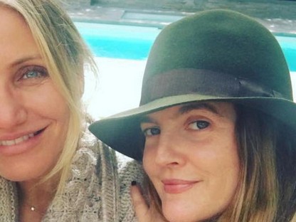Drew Barrymore és Cameron Diaz közös képet készített, smink nélkül!