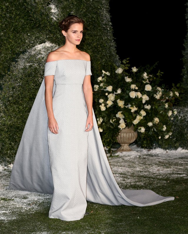 Emma Watson Beauty and the Beast premier London