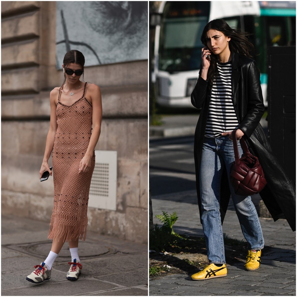 A klasszikus elegancia legerősebb fűszerezője most a színes sportcipő.